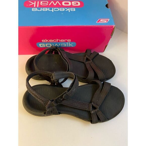 Black Skechers sandals size 9 - Picture 1 of 7